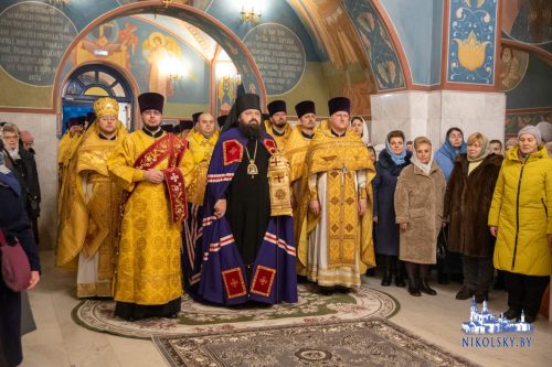 Никольский монастырь - и.Феодорит и братия в Жодино - 50 лет епископу Амвросию - 9-12-2025